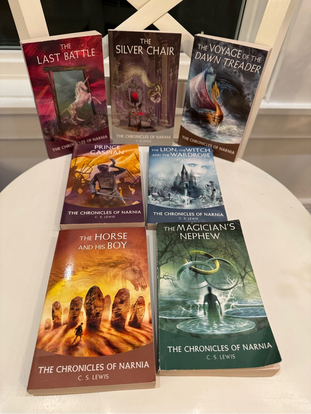 C.S. Lewis The Chronicles of Narnia Complete 7 Book Set HarperCollins (like new)